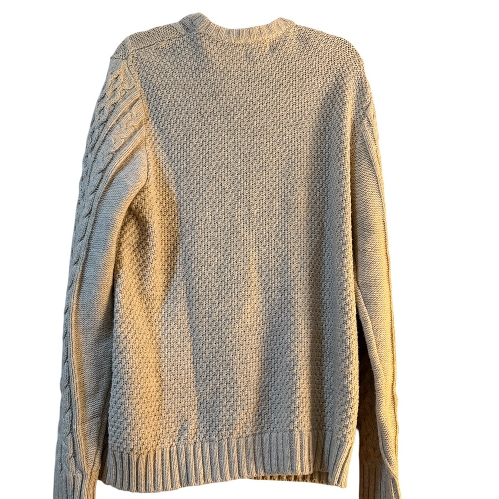 Goodfellow & Co Oatmeal Chunky Knit Crew Neck Sweater - Picture 3 of 5